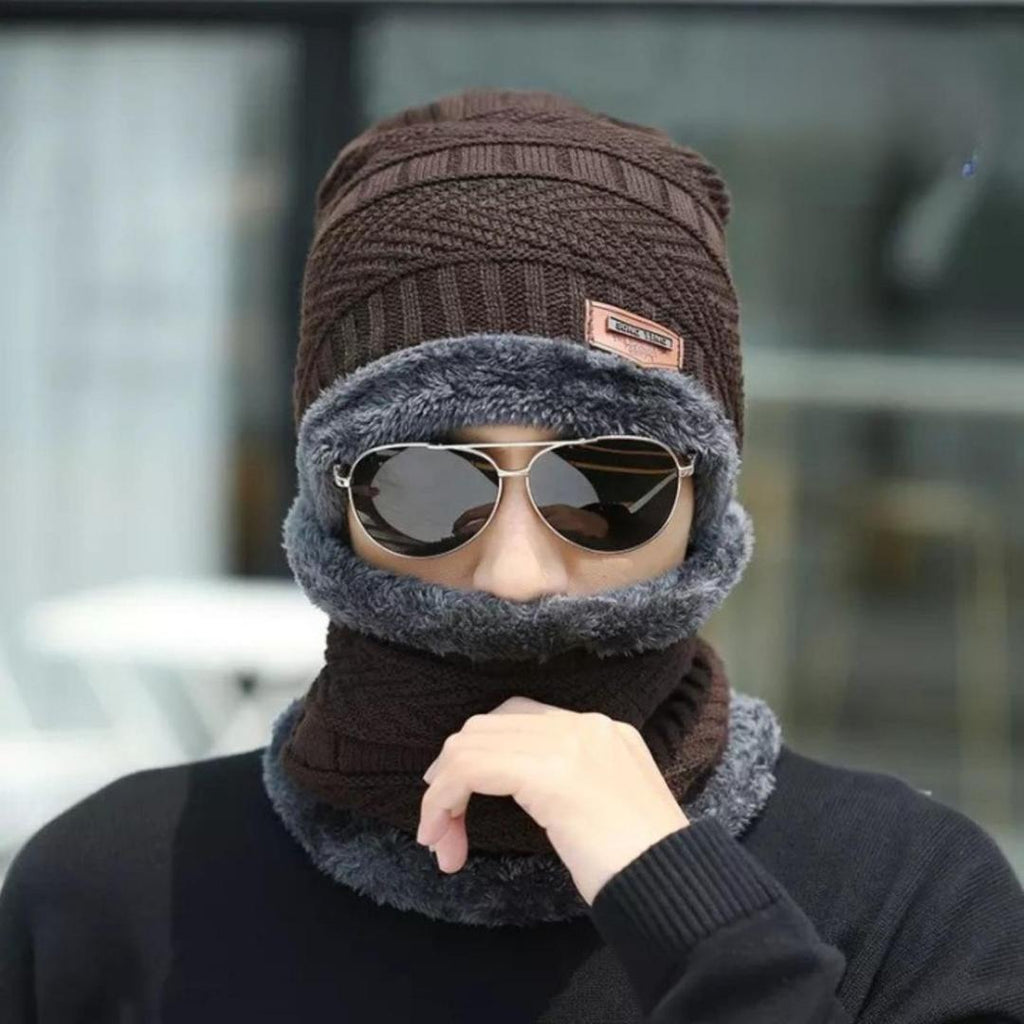 Winter cap and neck warmer set - photo 6