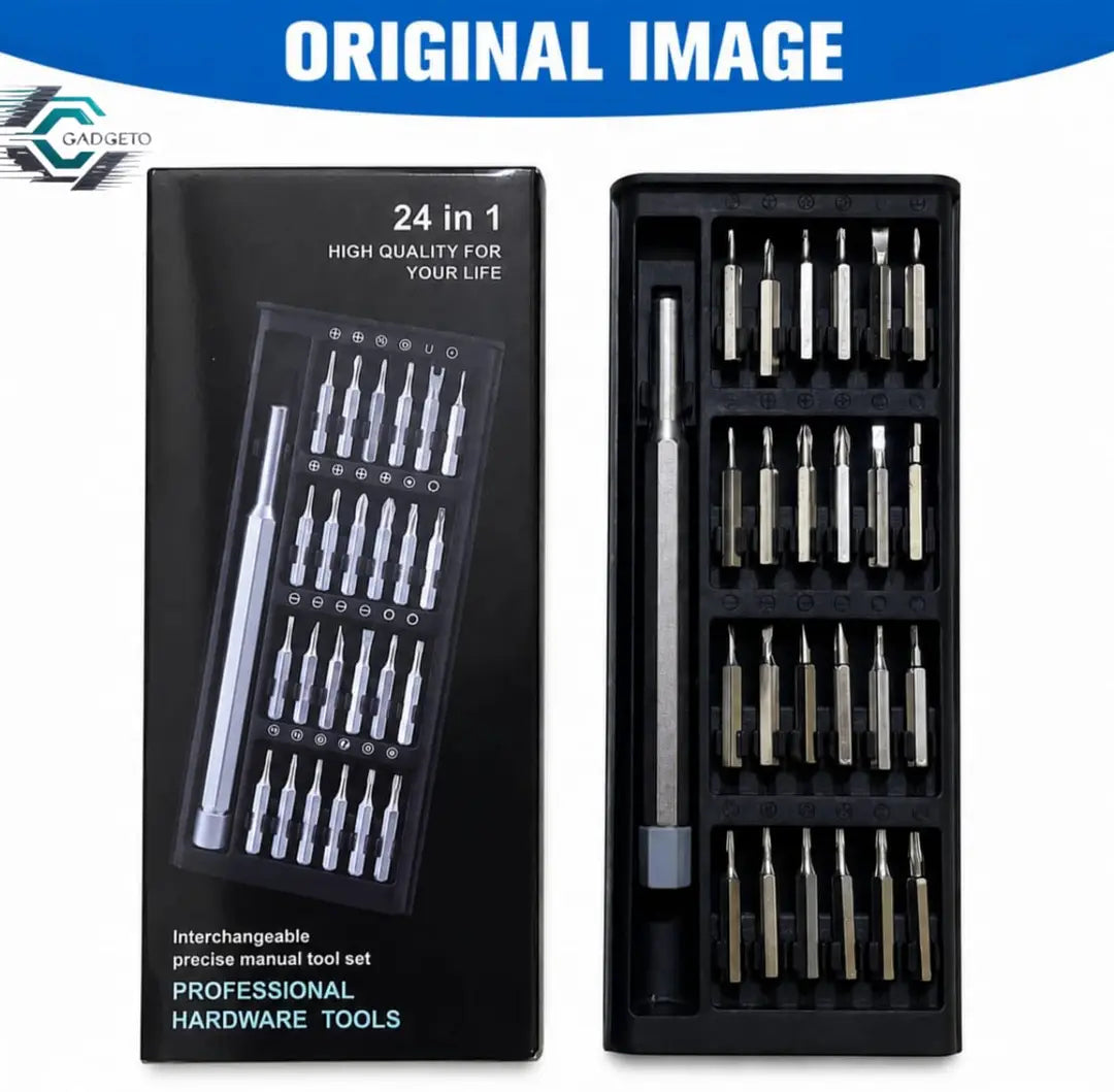 24-in-1 Precision Screwdriver Set – Mini Repair Tool Kit for Mobile, Laptop & Watch
