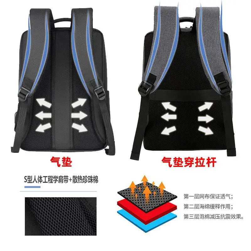Laptop backpack with USB port - photo 3