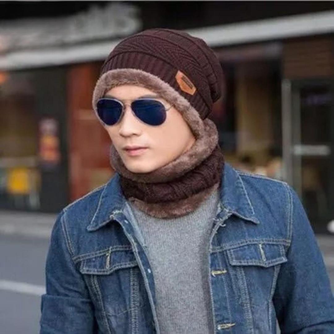 Winter cap and neck warmer set - photo 7