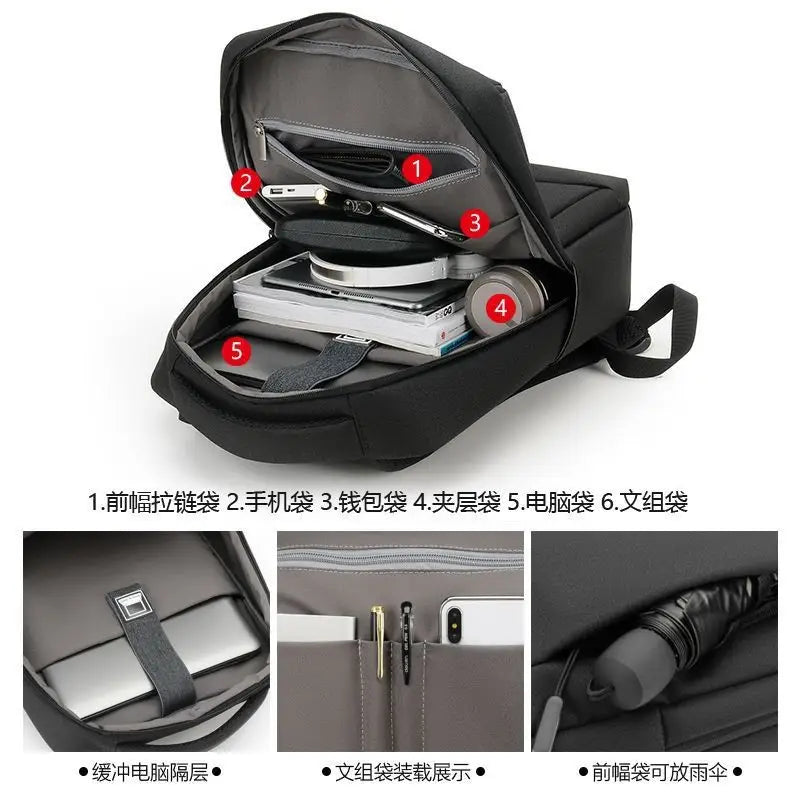 Laptop backpack with USB port - photo 4