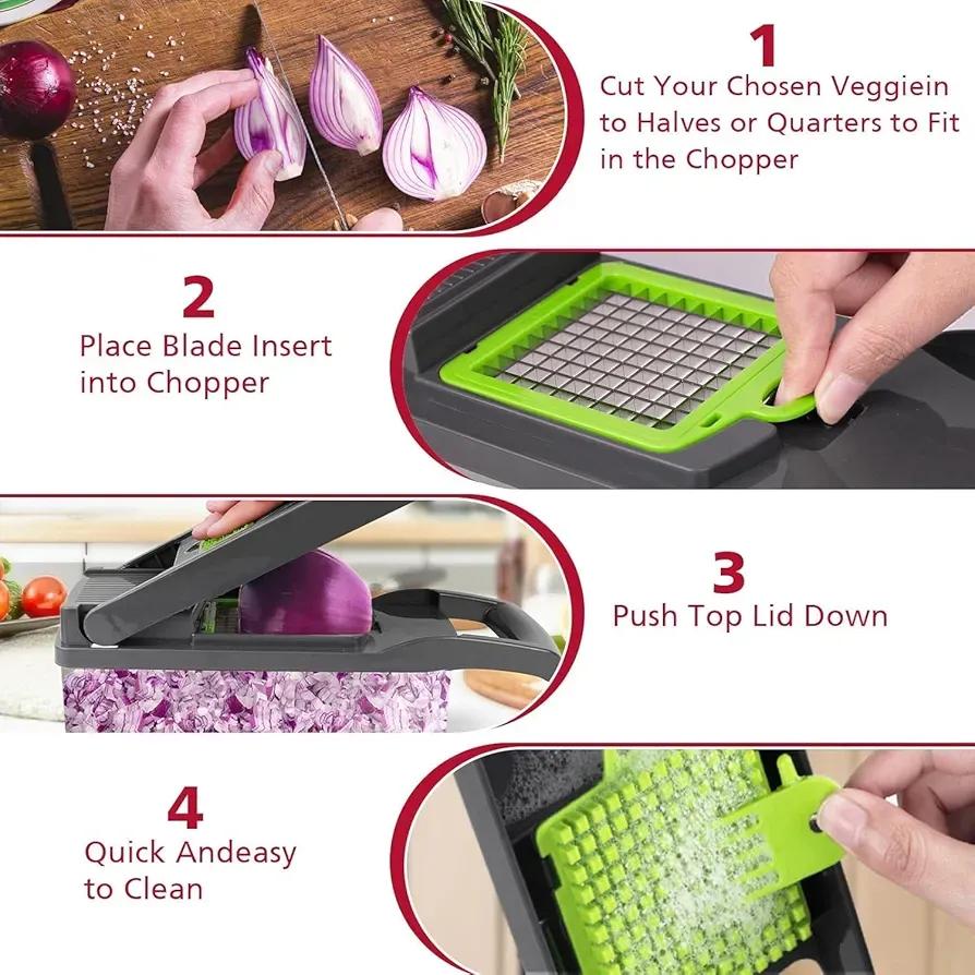 Multifunctional vegetable cutter set - photo 3