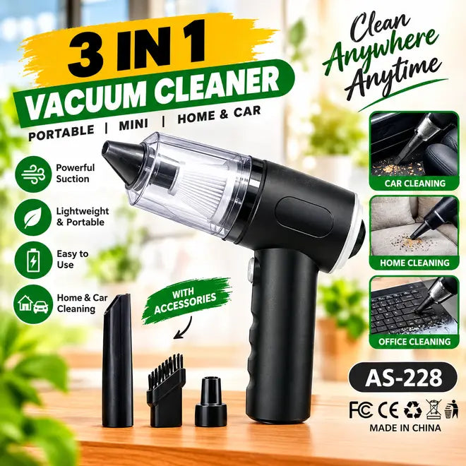 3-in-1 portable mini vacuum cleaner - photo 1